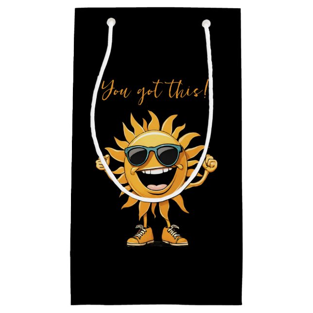 Du Got diese sonnige Sonne mit Sonnenbrille Kleine Geschenktüte (Vorderseite)
