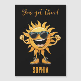 Du Got diese sonnige Sonne mit Sonnenbrille Magnetkarte