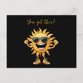 Du Got diese sonnige Sonne mit Sonnenbrille Postkarte