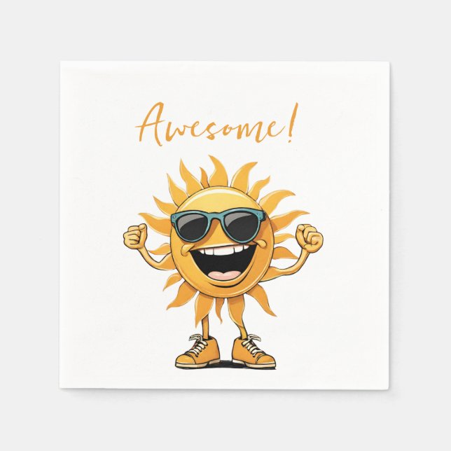 Du Got diese sonnige Sonne mit Sonnenbrille Serviette (Vorderseite)