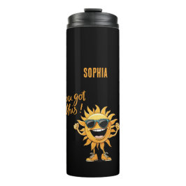 Du Got diese sonnige Sonne mit Sonnenbrille Thermosbecher