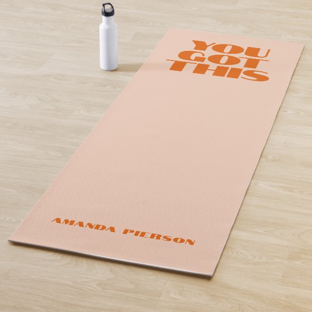 Du got diesen rosa, roten Typografie-Yogamat Yogamatte (Beispiel)