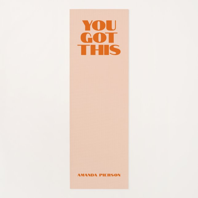 Du got diesen rosa, roten Typografie-Yogamat Yogamatte (Vorderseite)