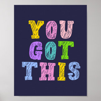 Du Got diesen Traum Big Kids Kinderzimmer Art Poster