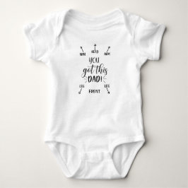 Du Got diesen Vater, lustige Neugeborene-Geschenke Baby Strampler