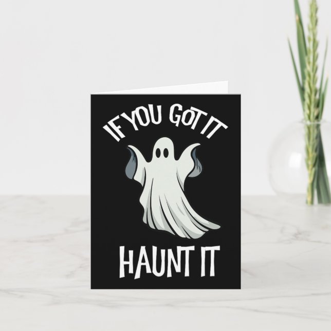 Du Got es hämmern es Halloween Ghost Kostüm Spooky Karte (Vorderseite)