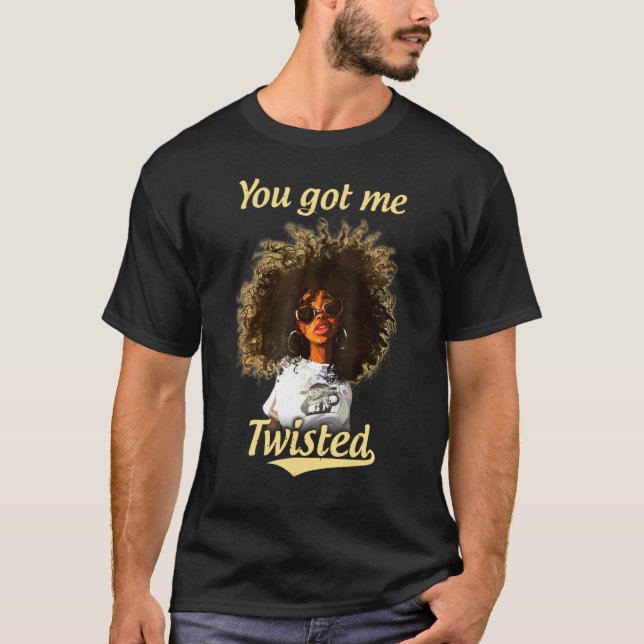 Du Got mir geflecktes T-Shirt Naturhaarstürme Afro (Vorderseite)