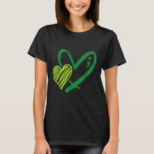 Du Grüner Herz Semikolon Bewusstsein für psychisch T-Shirt