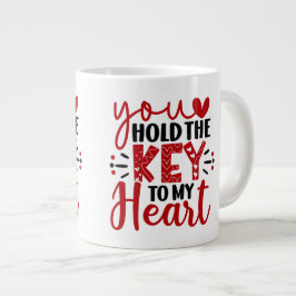 "Du hältst den Schlüssel zu meinem Herzen Jumbo-Tasse