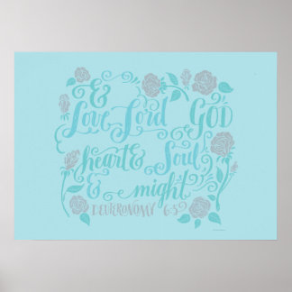 Du hältst die Liebe des Herrn, deines Gottes Poster
