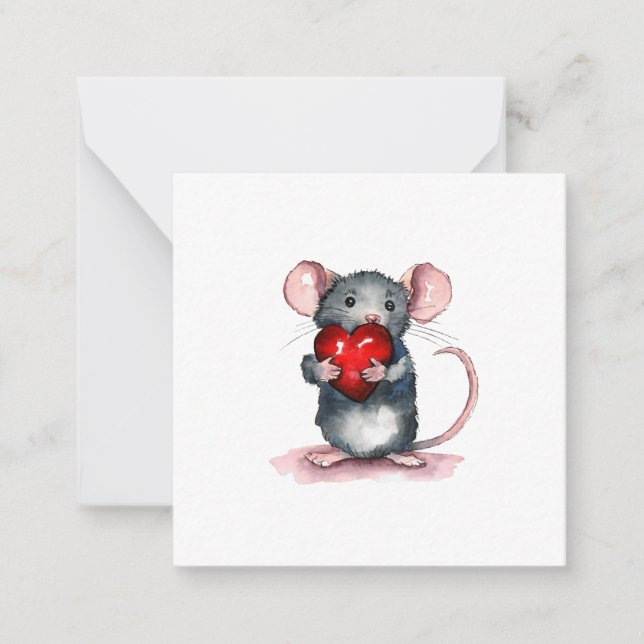 Du hältst meinen innersten Postkartenstil Mitteilungskarte (Vorderseite)