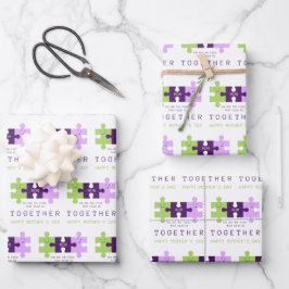 Du hältst uns zusammen mit dem Muttertagsbroschüre Geschenkpapier Set