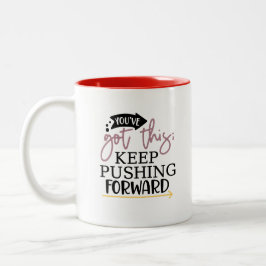 Du hast das Got, Behalt die Tasse des Kaffees nach