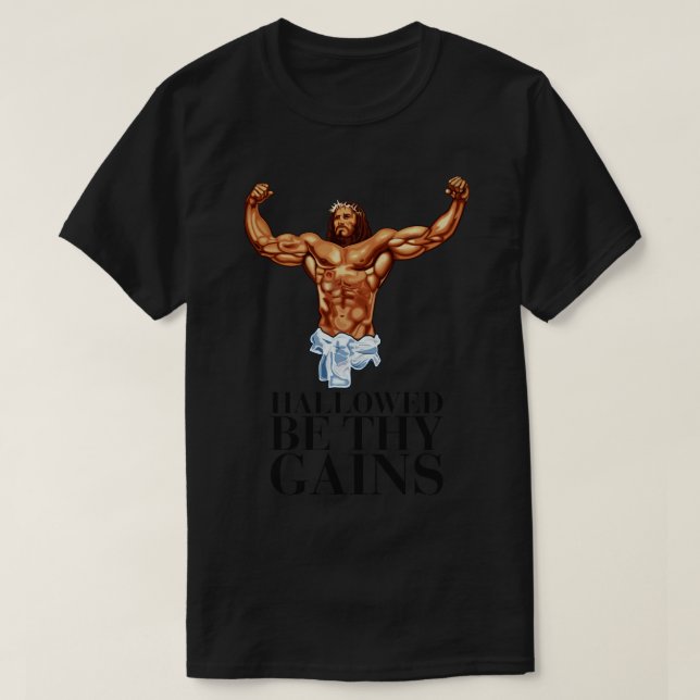 Du hast deine Errungenschaften sein Swole Jesus Je T-Shirt (Design vorne)