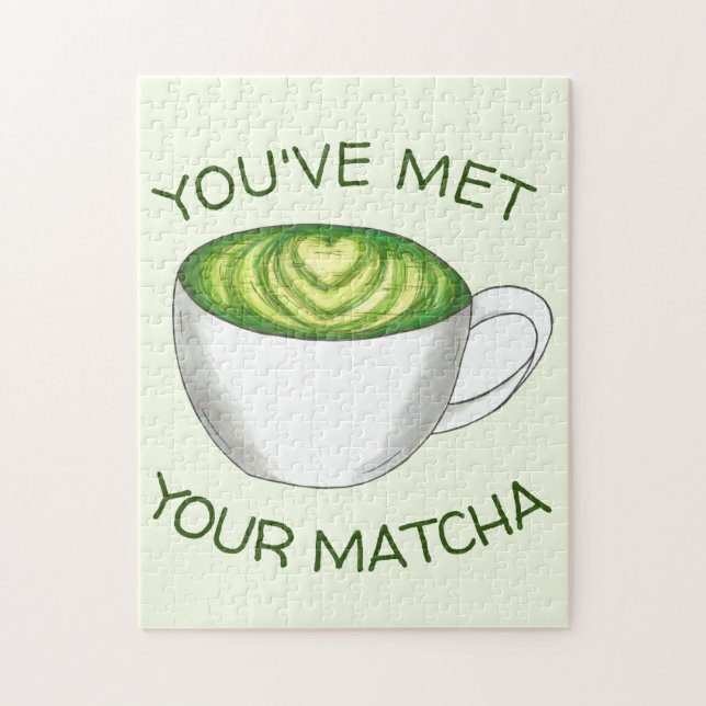 Du hast deine Match Matcha Green Tea Latte Liebe g (Vertikal)
