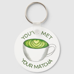 Du hast deine Match Matcha Green Tea Latte Liebe g Schlüsselanhänger