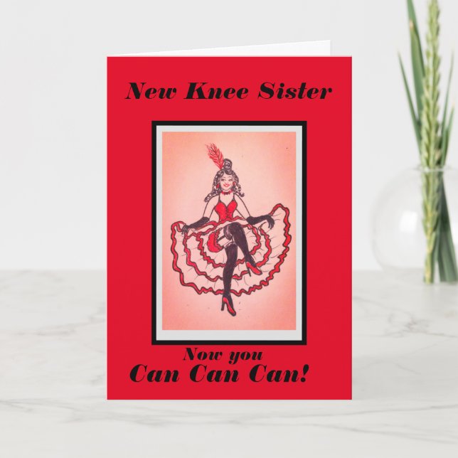 Du hast eine neue Knie-Schwester kann Karte (Vorderseite)