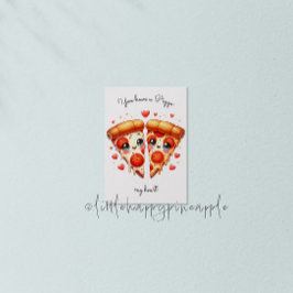 Du hast eine Pizza im Herzen Valentins Tageskarte Einladung