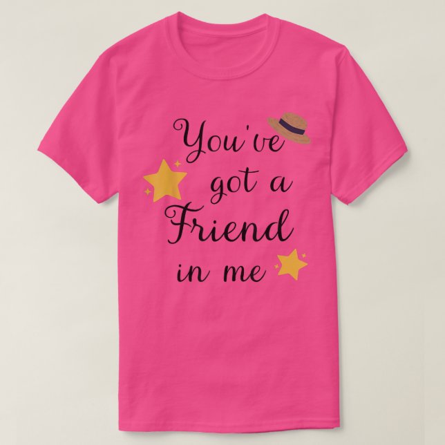 Du hast einen Freund in Me Funny Letter Got Niedli T-Shirt (Design vorne)