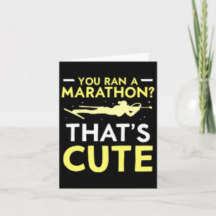 Du hast einen Marathon gemacht, der Niedliche Spor Karte