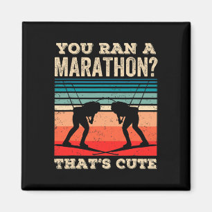 Du hast einen Marathon gemacht, der Niedliches Bia Magnet