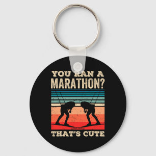 Du hast einen Marathon gemacht, der Niedliches Bia Schlüsselanhänger