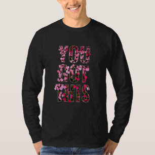 DU HAST ES GESCHAFFT Rote rosa-blütige Blumen für T-Shirt