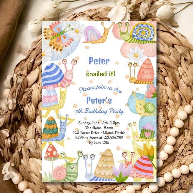 Du hast es geschnappt! Aquarellnuss Geburtstag Einladung (Von Creator hochgeladen)