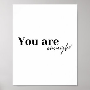 Du hast genug Affirmation poster