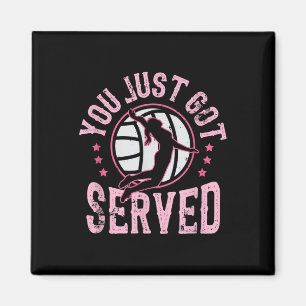 Du hast gerade Volleyball Beachvolleyball serviert Magnet