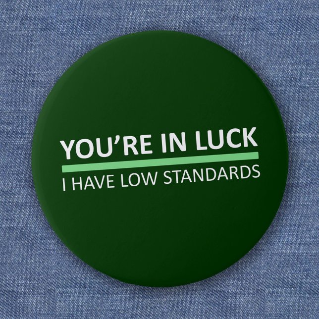 Du hast Glück - St. Patrick's Day Edition Button (Von Creator hochgeladen)