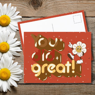 Du hast großartige Retroarbeit geleistet Postkarte