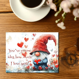 "Du hast keine Ahnung, wie sehr ich dich liebe" Va Postkarte