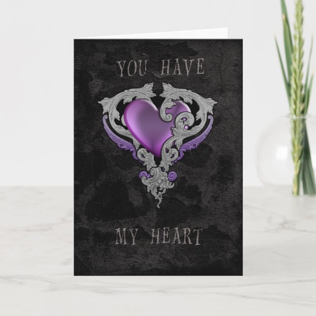 Du hast mein Herz Feiertagskarte (Vorderseite)