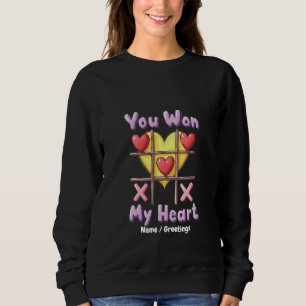 Du hast mein Herz gewonnen Romantischer und süßer Sweatshirt
