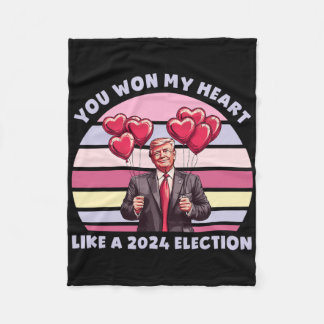 Du hast mein Herz gewonnen wie eine lustige Trump- Fleecedecke
