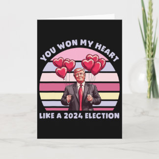 Du hast mein Herz gewonnen wie eine lustige Trump- Karte