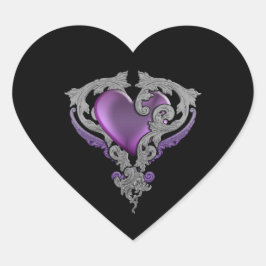 Du hast mein Herz Herz-Aufkleber