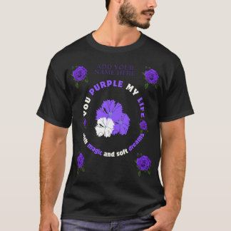 Du hast mein Leben lila T-Shirt