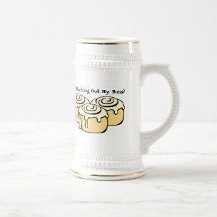 DU HAST MEINE BUNS AUSGESCHECKT? Funny Puff Spaß  Bierglas