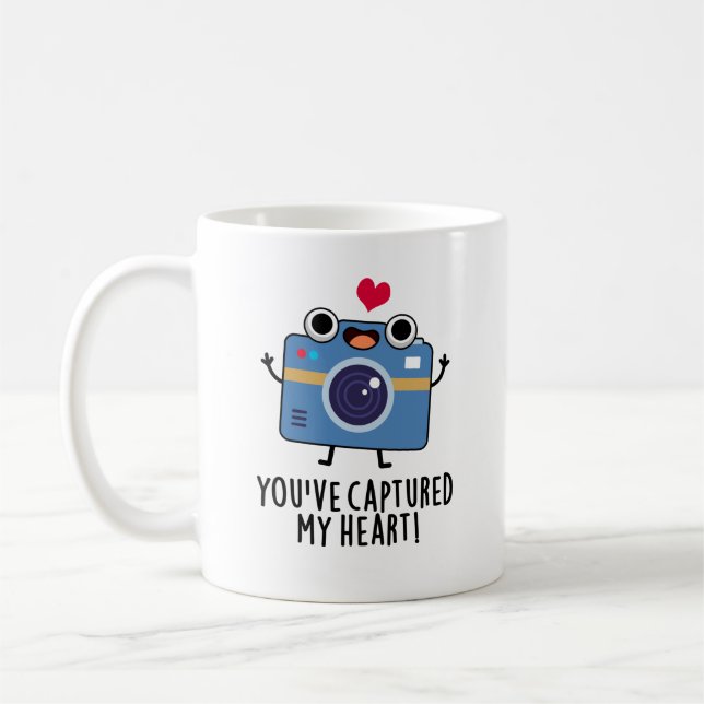 Du hast meinen herz-lustigen Fotoapparat eingefang Kaffeetasse (Links)