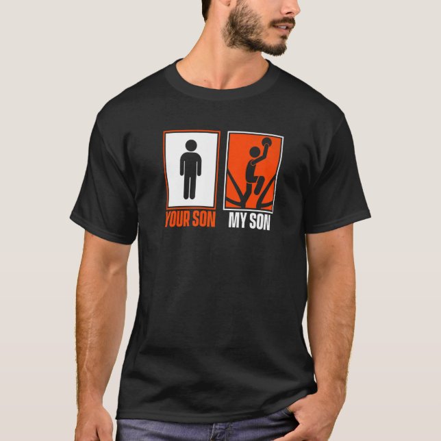 Du hast meinen Sohn Pro Player Beruflich Basketbal T-Shirt (Vorderseite)