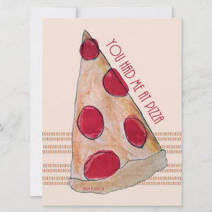 Du hast mich auf Pizzakarte gehabt