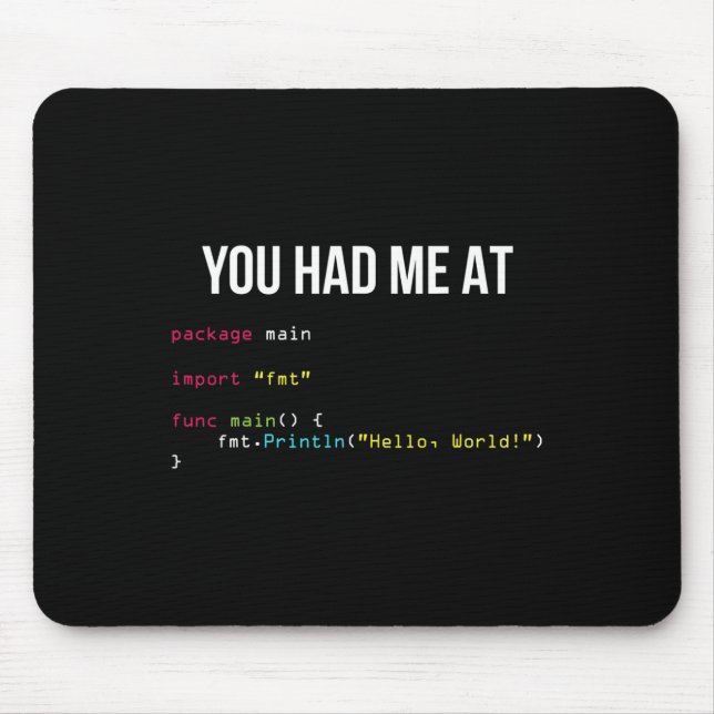 Du hast mich bei Hallo Welt Programmieren Cool Gam Mousepad (Vorne)