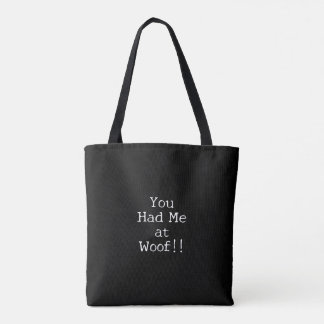 Du hast mich bei Woof Hundeliebhaber Einfaches Umr Tasche
