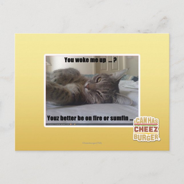 Du hast mich geweckt postkarte (Vorderseite)