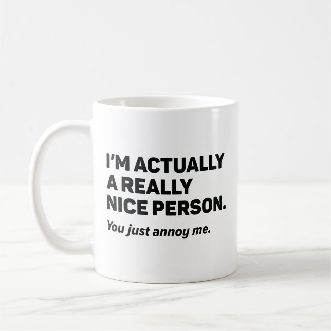 Du hast mich nur verärgert kaffeetasse (Links)