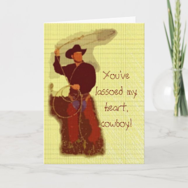 Du hast mir das Herz gesaugt, Cowboy! Karte (Vorderseite)