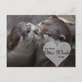 Du hast mir eine andere Welt Gemein, andere Liebe  Postkarte