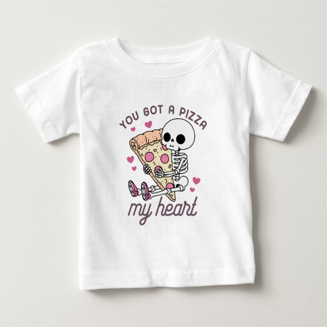 Du hast mir eine Pizza Got. Baby T-shirt (Vorderseite)